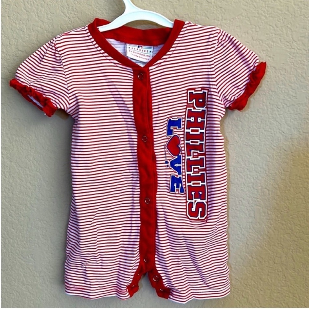 Philadelphia Phillies Button Romper